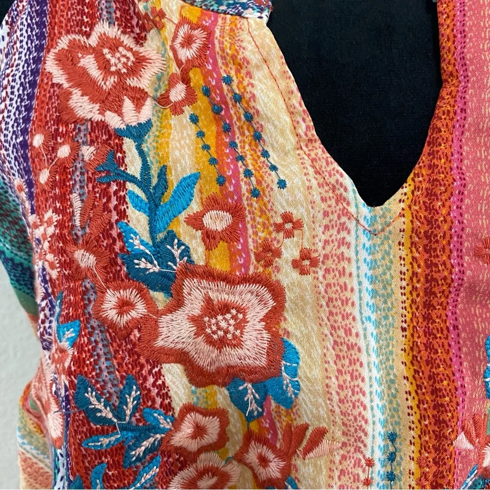 Savanna Jane Multicolor Embroidered Mini Dress - Picture 2 of 5